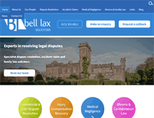 Tablet Screenshot of belllax.com